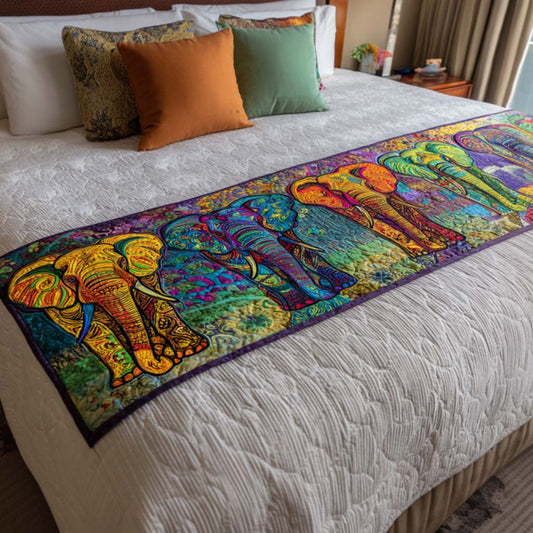 Dream Elephant Quilted Bed Runner NCU0NT8630