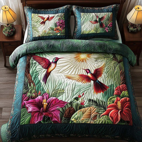 Dream Flutter 3-Piece Quilted Bedding Set NCU0NT10578