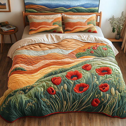 Dream Garden 3-Piece Quilted Bedding Set NCU0VH4324