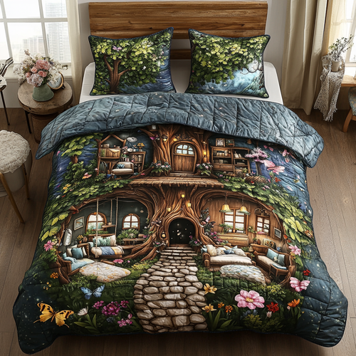 Dream Haven 3-Piece Quilted Bedding Set NCU0DK8032