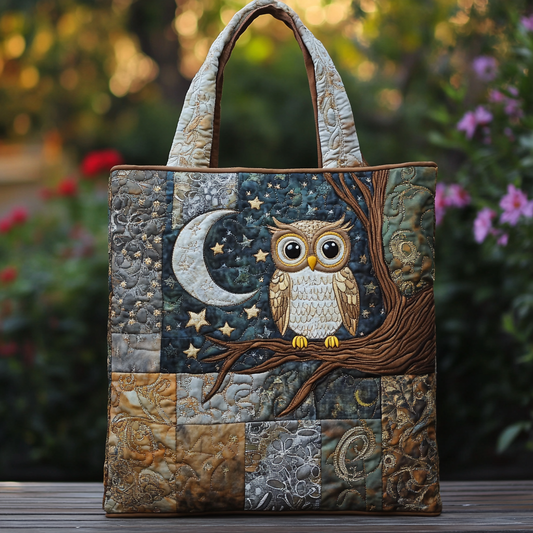 Dream Owl Quilted Tote Bag NCU0DK8956