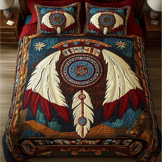 Dream Sentinel 3-Piece Quilted Bedding Set NCU0PT7375