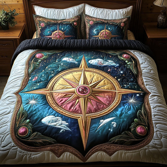 Dream Voyager 3-Piece Quilted Bedding Set NCU0PT3374