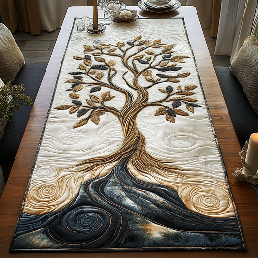 Dream Weavers Oak Quilted Table Runner NCU0DV2220