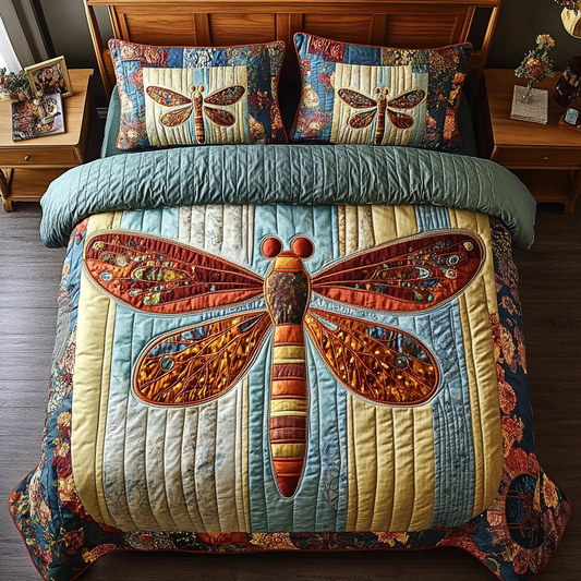 Dream Wings 3-Piece Quilted Bedding Set NCU0VH5843