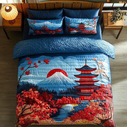 Dream of Kyoto 3-Piece Quilted Bedding Set NCU0NT7382
