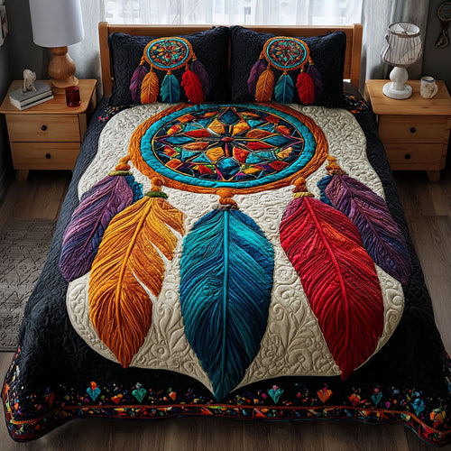 Dreamcatcher Bloom 3-Piece Quilted Bedding Set NCU0DK11837