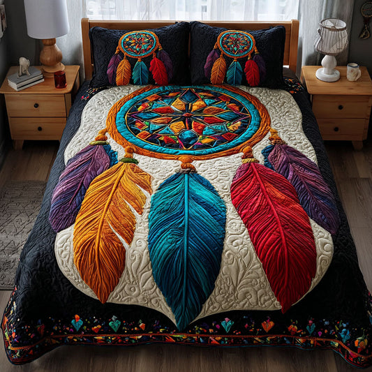 Dreamcatcher Bloom 3-Piece Quilted Bedding Set NCU0DK11837