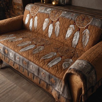 Dreamcatcher Dusk Quilted Sofa Cover NCU0PT11193