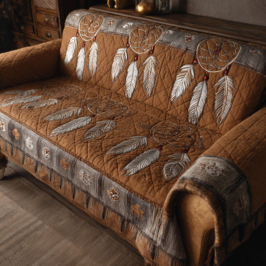 Dreamcatcher Dusk Quilted Sofa Cover NCU0PT11193