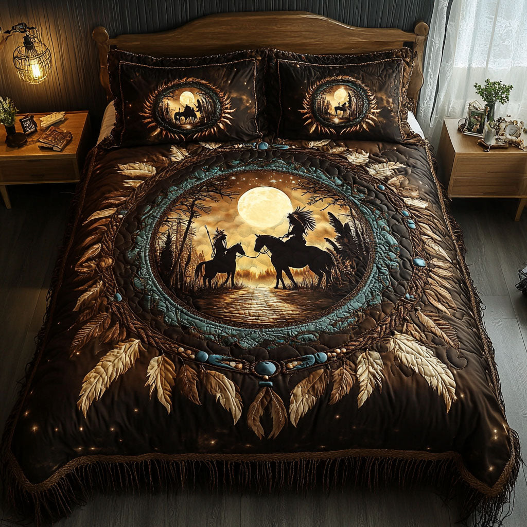 Dreamcatcher Essence 3-Piece Quilted Bedding Set NCU0NT11829