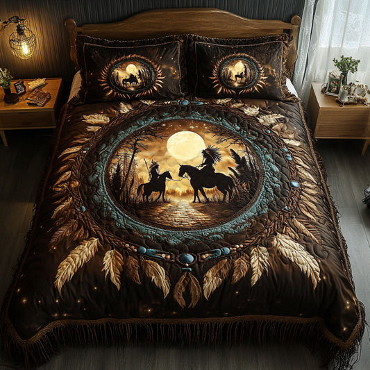 Dreamcatcher Essence 3-Piece Quilted Bedding Set NCU0NT11829