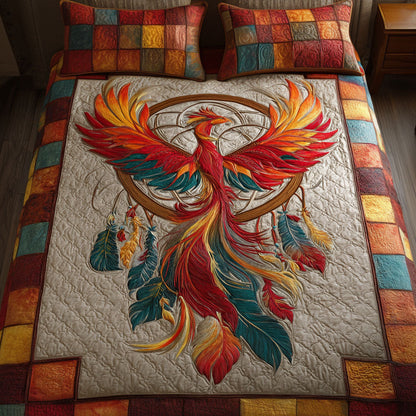 Dreamcatcher Harmony 3-Piece Quilted Bedding Set NCU0NT11830