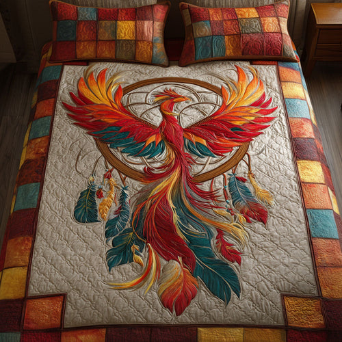 Dreamcatcher Harmony 3-Piece Quilted Bedding Set NCU0NT11830