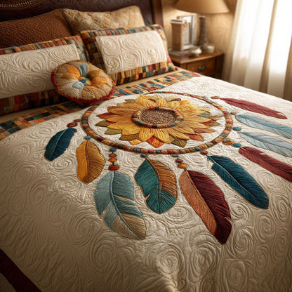 Dreamcatcher Tree 3-Piece Quilted Bedding Set NCU0NT11834