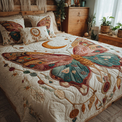 Dreamcatcher Wings 3-Piece Quilted Bedding Set NCU0VL3175