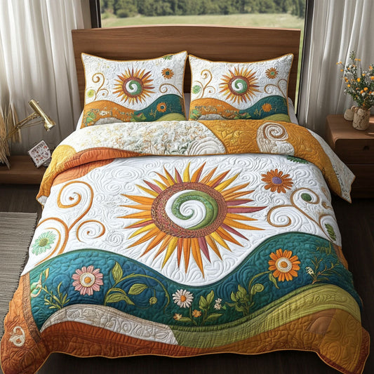 Dreamfield Glow 3-Piece Quilted Bedding Set NCU0PT5388