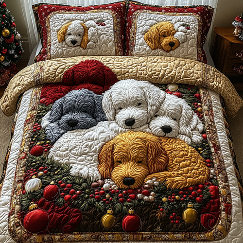 Dreaming Under the Tree 3-Piece Quilted Bedding Set NCU0DV2301