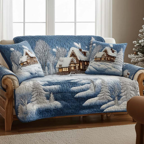 Dreaming of Snow Quilted Sofa Cover NCU0NT11041