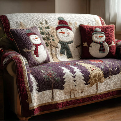 Dreaming of Snow Quilted Sofa Cover NCU0PT10369