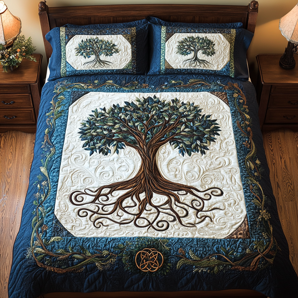 Dreamscape Grove 3-Piece Quilted Bedding Set NCU0TL2003
