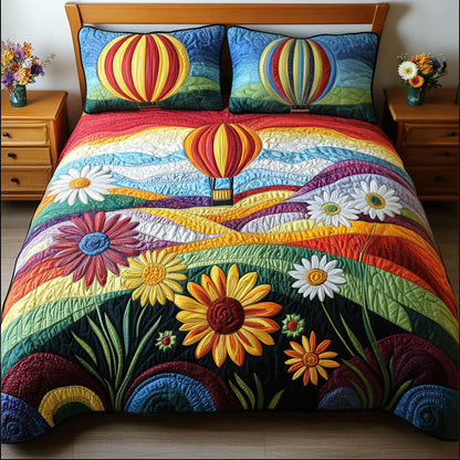 Dreamscape Journey 3-Piece Quilted Bedding Set NCU0PT5175