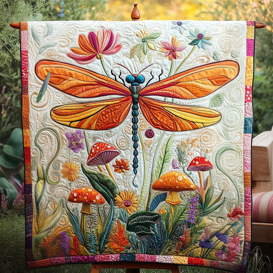 Dreamweaver Dragonfly Quilted Blanket NCU0PT4164