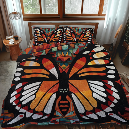 Dreamy Butterfly 3-Piece Quilted Bedding Set NCU0VL135