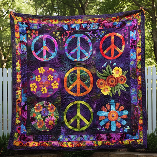 Dreamy Hippie Quilted Blanket NCU0TH364