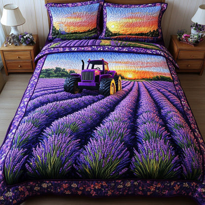 Dreamy Blooms 3-Piece Quilted Bedding Set NCU0NT6762