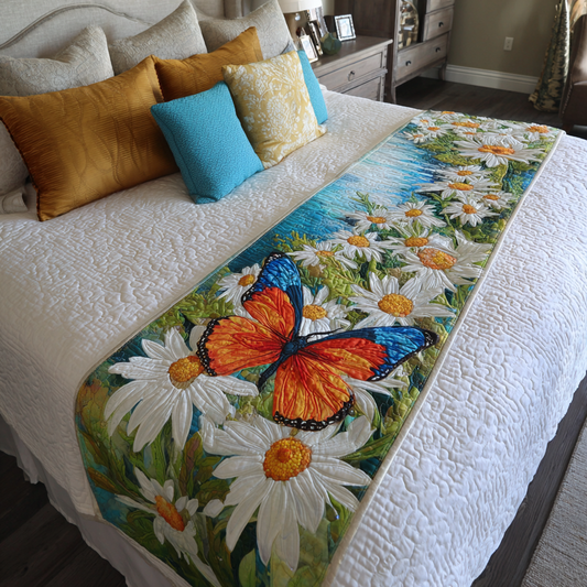 Dreamy Butterfly Quilted Bed Runner NCU0DK9140