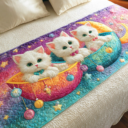 Dreamy Cat Corner Quilted Bed Runner NCU0TD1155
