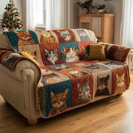 Dreamy Cat Nap Quilted Sofa Cover NCU0HH1746