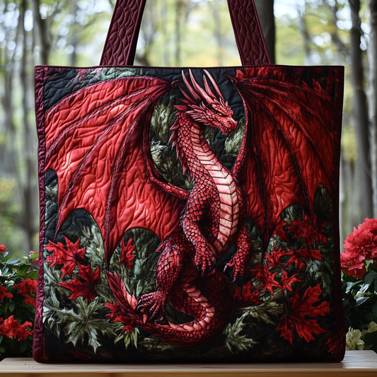 Dreamy Dragon Quilted Tote Bag NCU0DK9132
