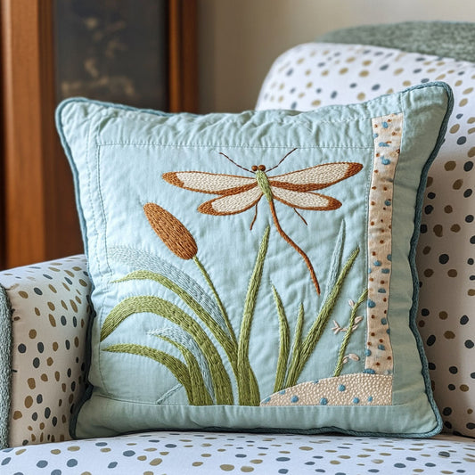 Dreamy Dragonfly Quilted Pillow Case NCU0PT6648