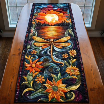 Dreamy Dragonfly Quilted Table Runner NCU0DK8781