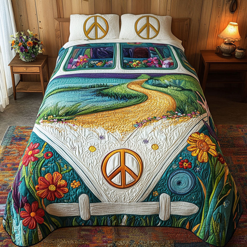 Dreamy Drive 3-Piece Quilted Bedding Set NCU0PT4384
