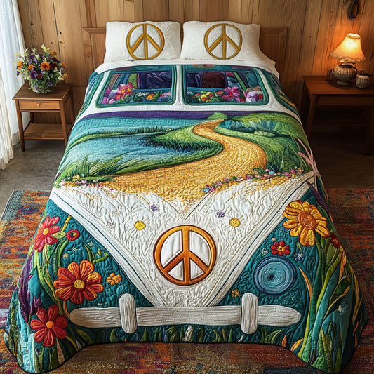 Dreamy Drive 3-Piece Quilted Bedding Set NCU0PT4384