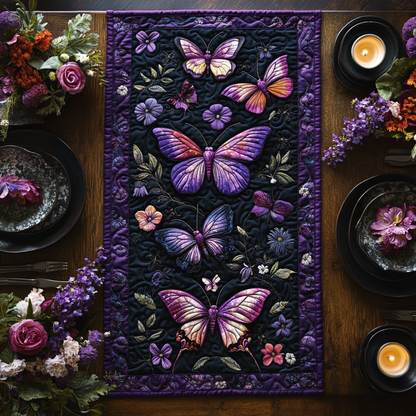 Dreamy Flutter Quilted Table Runner NCU0DV3432