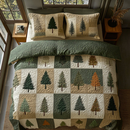 Dreamy Forest 3-Piece Quilted Bedding Set NCU0DV8491