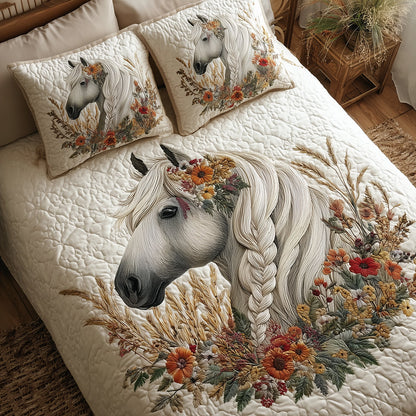 Dreamy Horse Horizon 3-Piece Quilted Bedding Set NCU0TH3711
