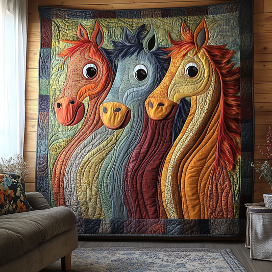 Dreamy Horse Quilted Blanket NCU0DV5340
