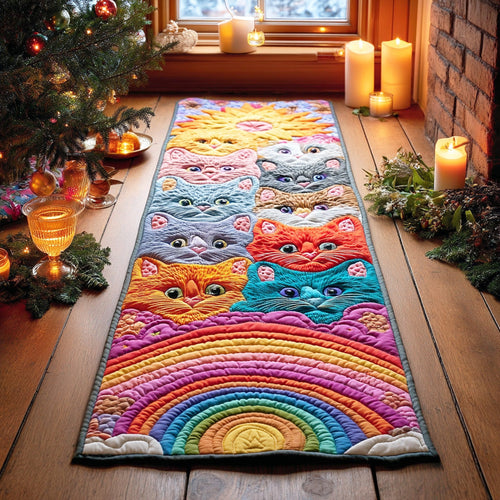 Dreamy Pastel Kitty Runner Carpet NCU0TD1332