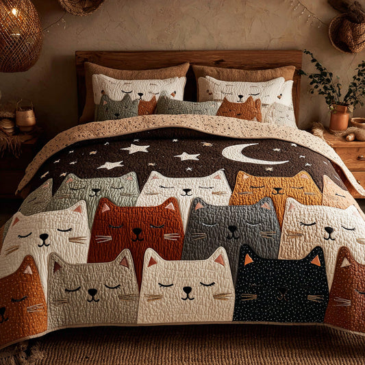 Dreamy Paws 3-Piece Quilted Bedding Set NCU0VL3184
