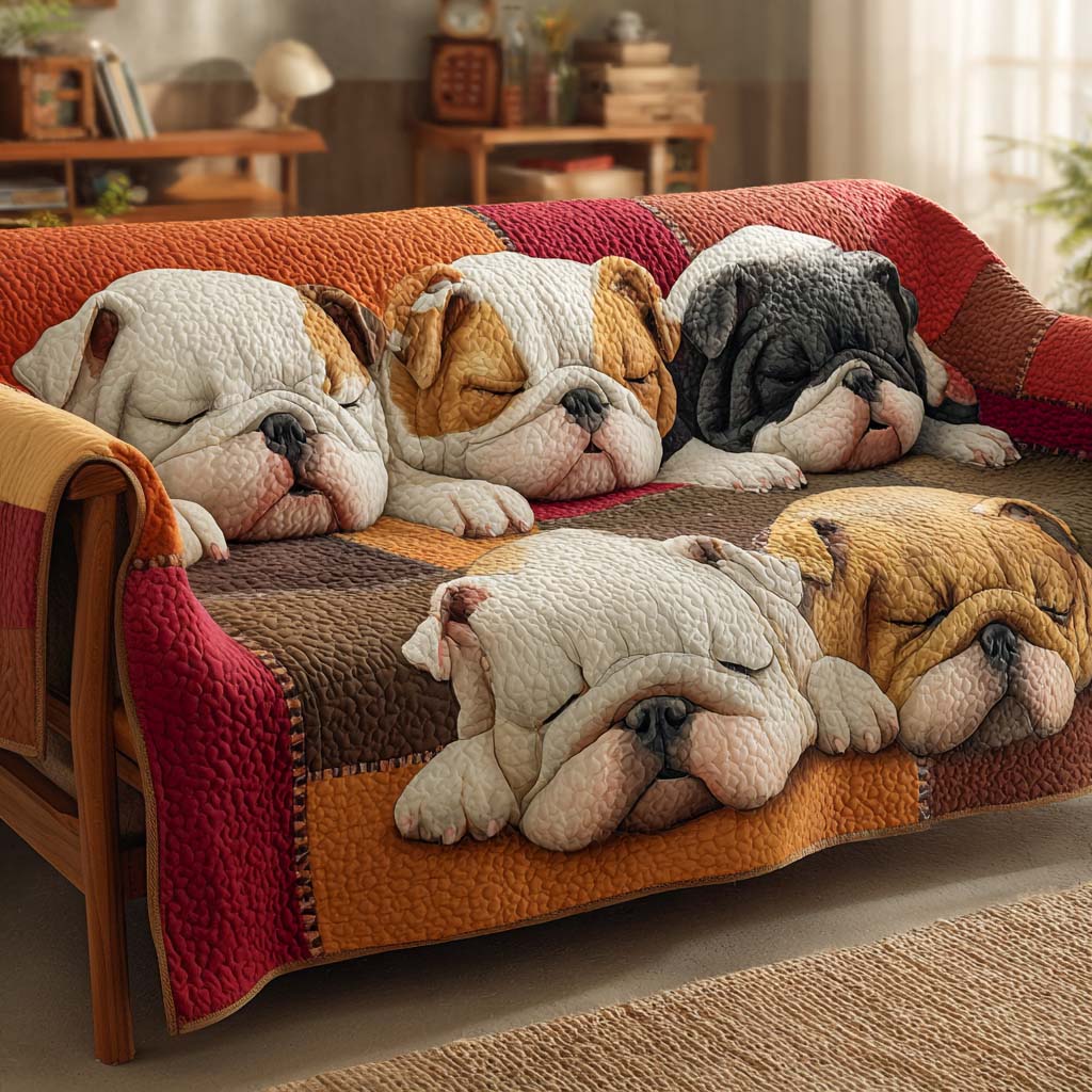 Bulldog Quilted Sofa Cover NCU0VT321