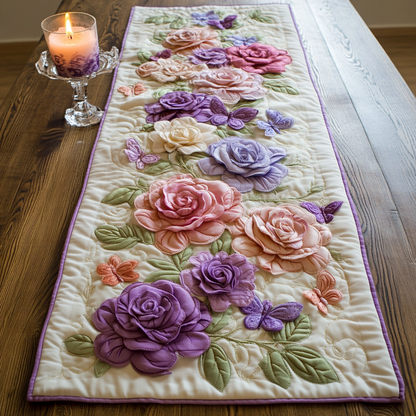 Dreamy Roses Quilted Table Runner NCU0VH4096