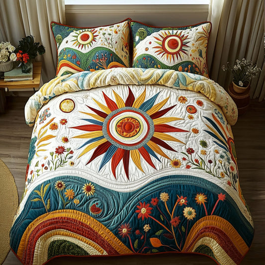 Dreamy Solstice 3-Piece Quilted Bedding Set NCU0PT5389