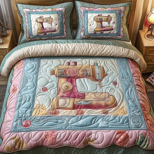 Dreamy Threads 3-Piece Quilted Bedding Set NCU0TL2127