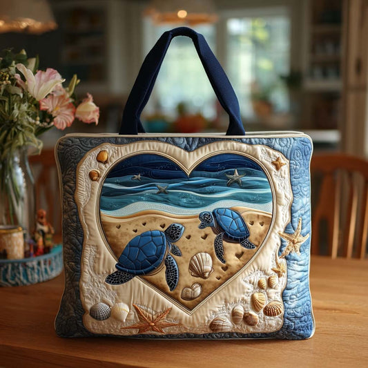 Dreamy Turtle Path Quilted Tote Bag NCU0NT8673