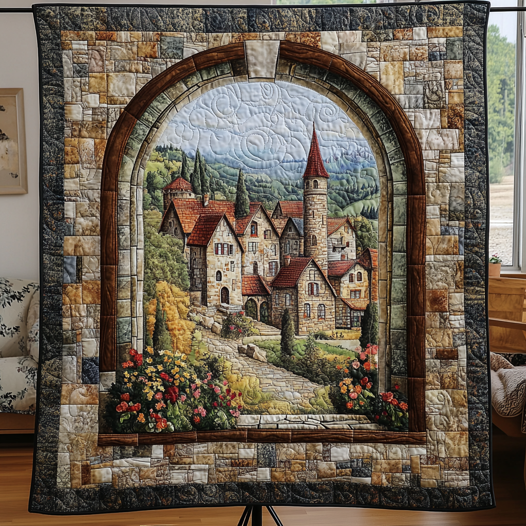 Dreamy Windows Quilted Blanket NCU0VH3852